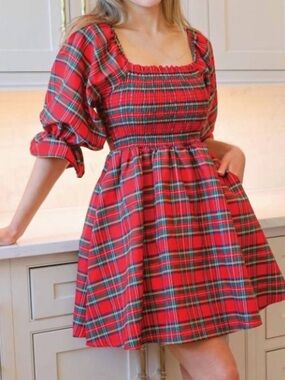 icantoo cotton dress Vintage iCanToo Cotton Midi Short Sleeve Orange Dress One Size USA MAUI FISH
